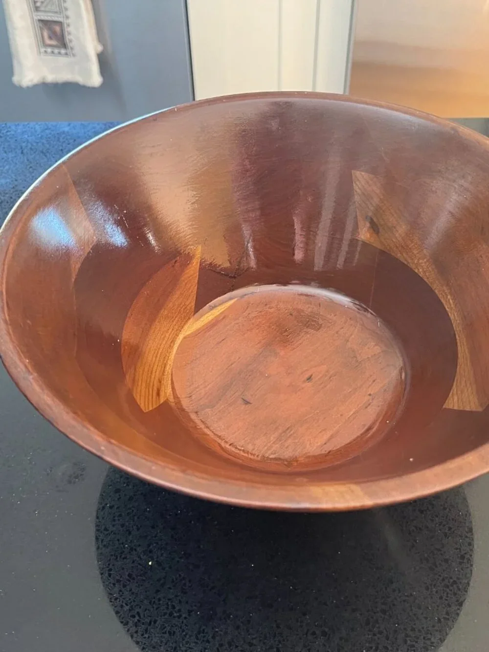 Large Black Walnut Salad Bowl Made in USA - Lebanon Supply